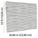 Veer Decor Apex Slat Stone White Wallpaper