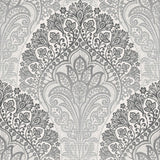 Veer Decor Boho Paisley Grey Wallpaper