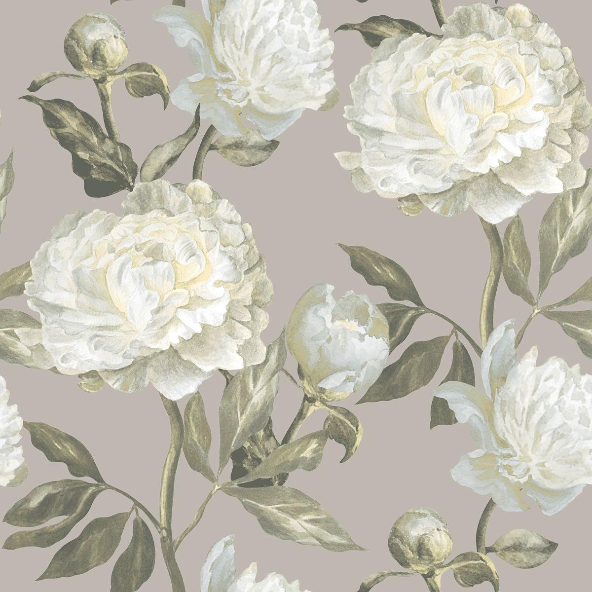 Veer Decor Imperial Bloom White Wallpaper