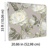 Veer Decor Imperial Bloom White Wallpaper