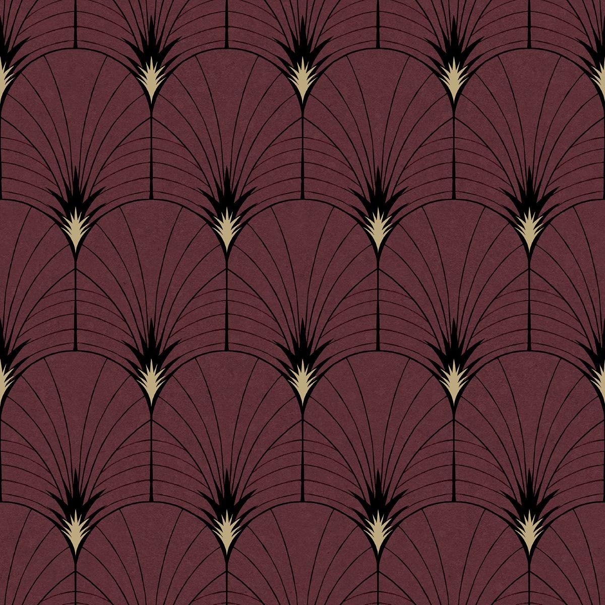 Veer Decor Velvet Cabaret Red Wallpaper