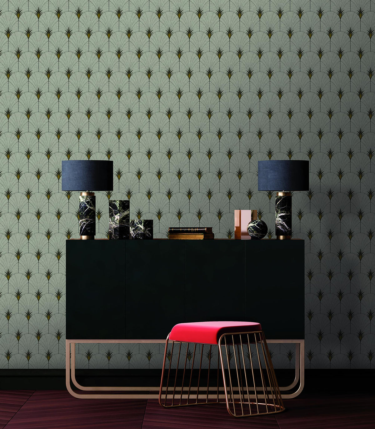 Veer Decor Velvet Cabaret Taupe Wallpaper