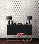 Veer Decor Velvet Cabaret White Wallpaper