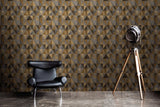 Veer Decor Foundry Harlequin Gold Wallpaper