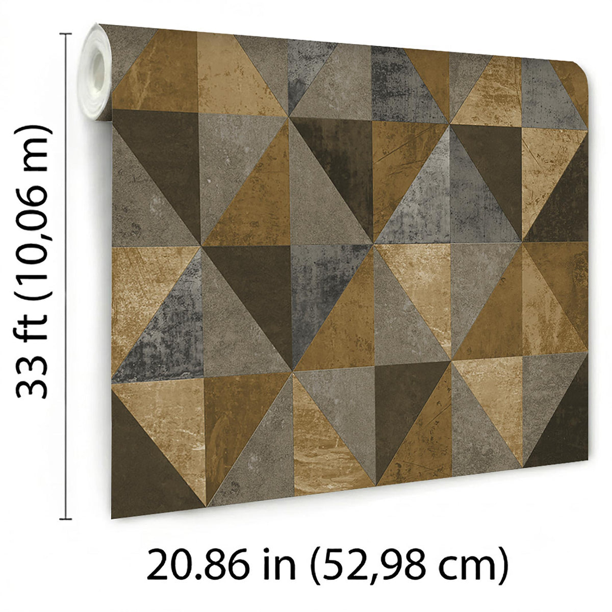 Veer Decor Foundry Harlequin Gold Wallpaper
