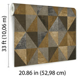 Veer Decor Foundry Harlequin Gold Wallpaper