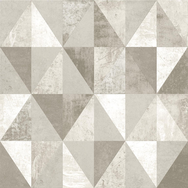 Veer Decor Foundry Harlequin Silver Wallpaper