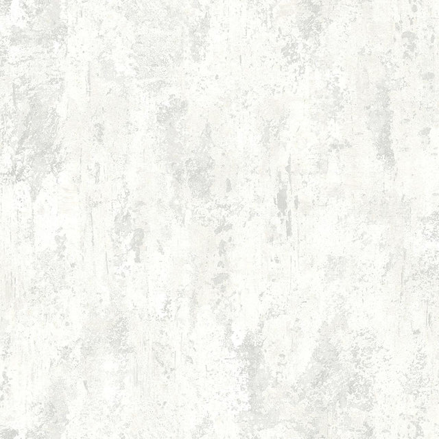 Veer Decor Distressed Patina White Wallpaper