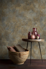 Veer Decor Distressed Patina Aged Topaz Wallpaper