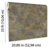 Veer Decor Distressed Patina Aged Topaz Wallpaper