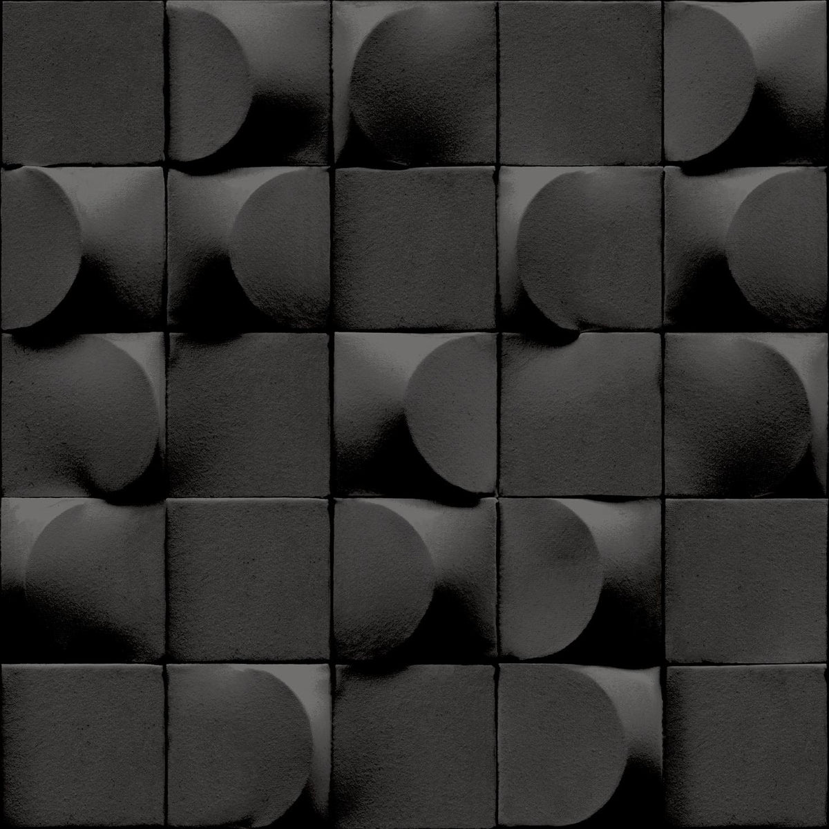 Veer Decor Apex Monolith Black Wallpaper