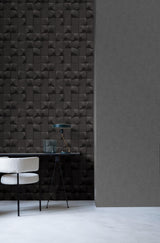 Veer Decor Apex Monolith Black Wallpaper