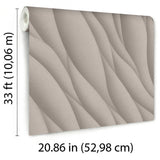 Veer Decor Sahara Strata Taupe Wallpaper
