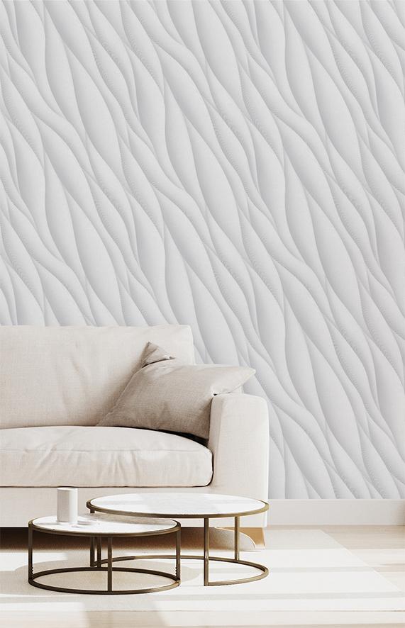 Veer Decor Sahara Strata White Wallpaper