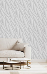 Veer Decor Sahara Strata White Wallpaper