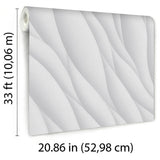 Veer Decor Sahara Strata White Wallpaper