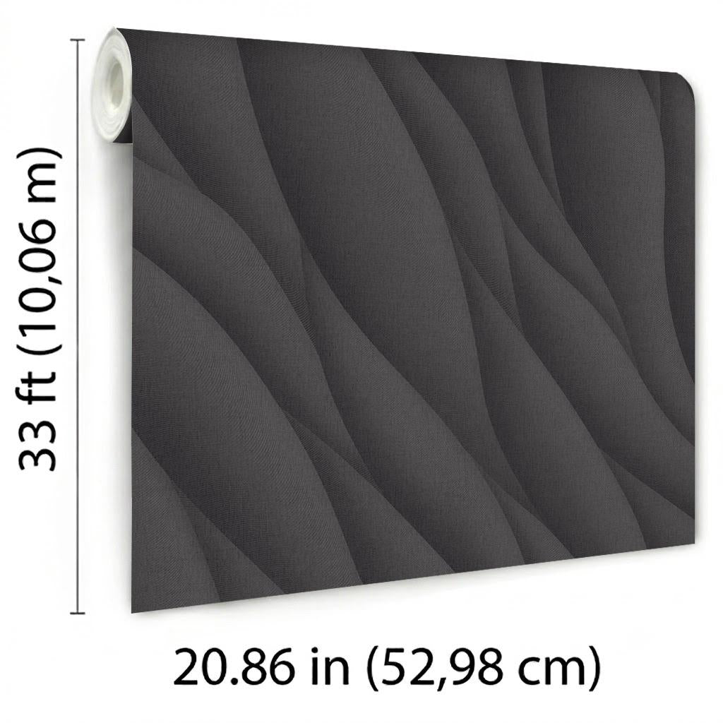 Veer Decor Sahara Strata Black Wallpaper