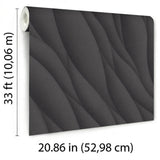 Veer Decor Sahara Strata Black Wallpaper