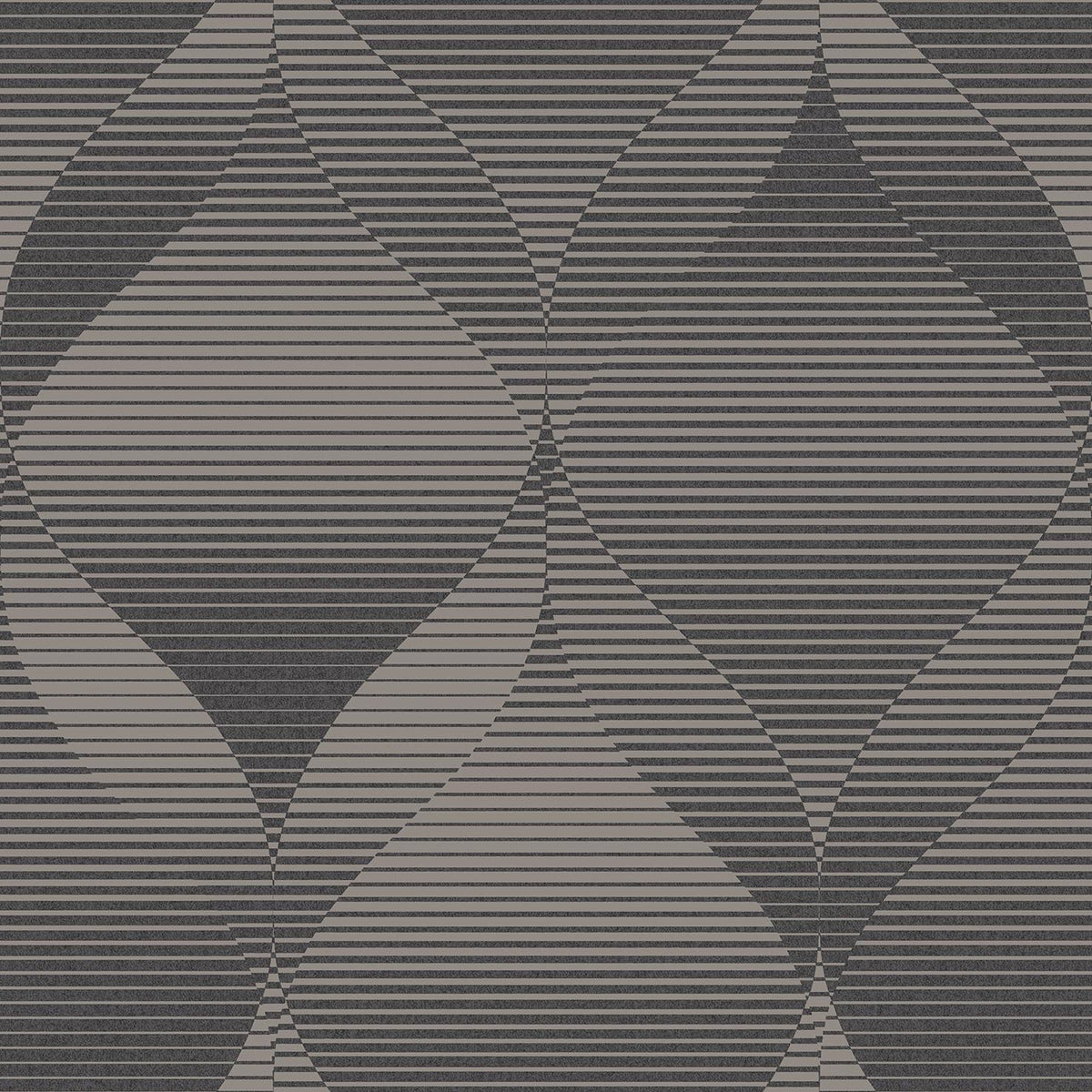 Veer Decor Ogee Moire Taupe Wallpaper