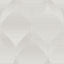 Veer Decor Ogee Moire White Wallpaper