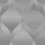 Veer Decor Ogee Moire Grey Wallpaper