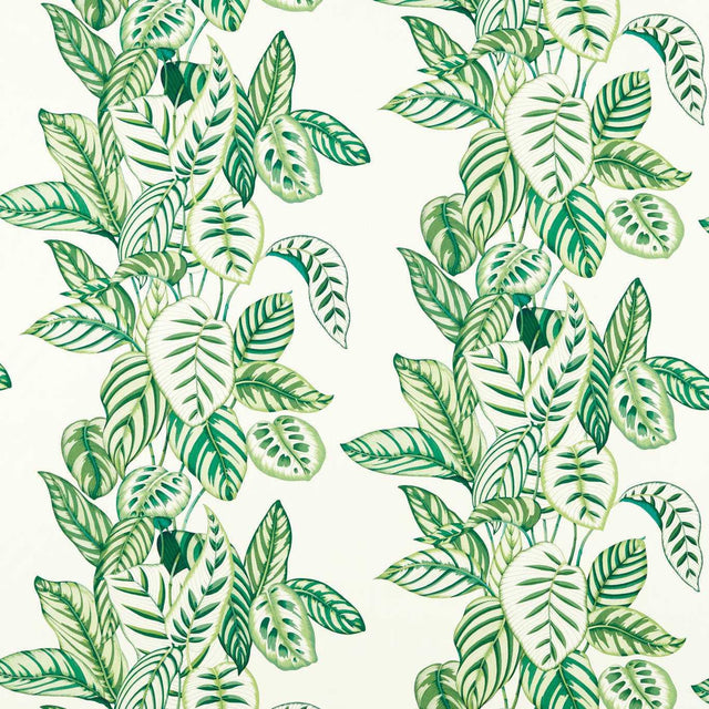 Sanderson Calathea Botanical Green Fabric DLUM226943