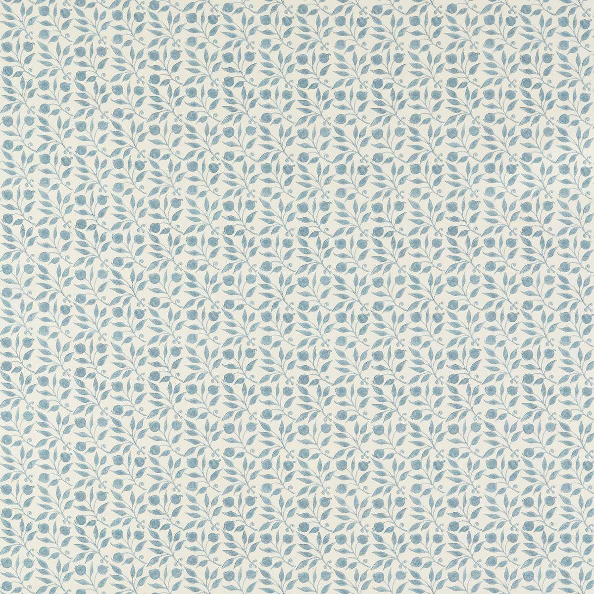 Morris & Co Rosehip Mineral Blue Fabric MAMB227108