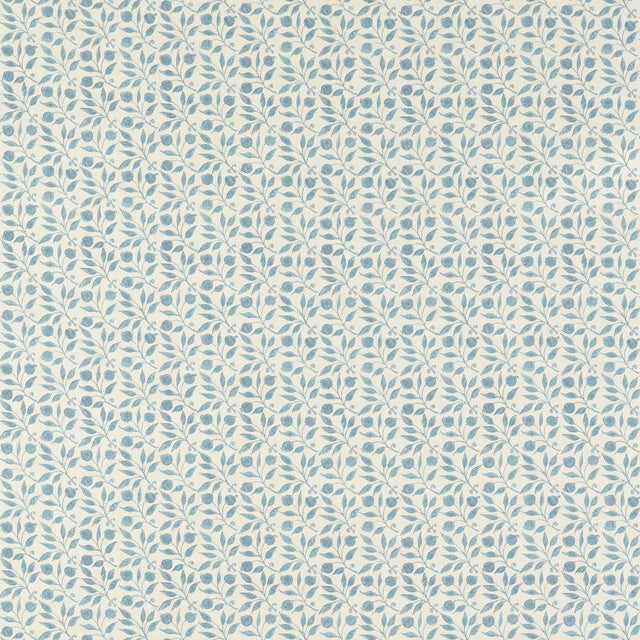 Morris & Co Rosehip Mineral Blue Fabric MAMB227108