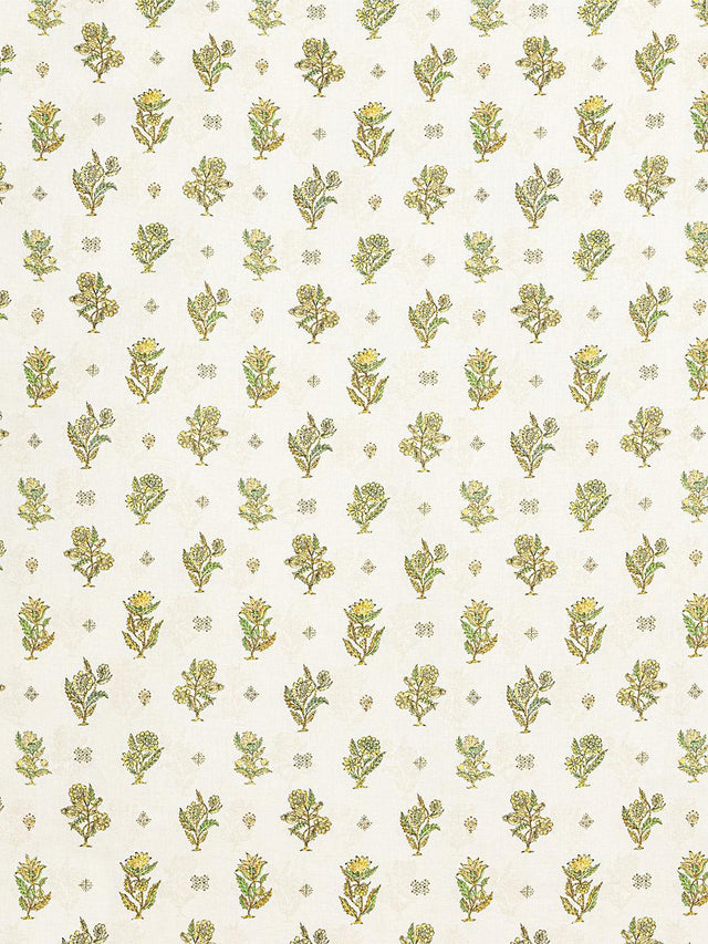 Scalamandre Calico Print Lemongrass Fabric