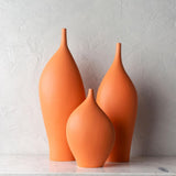 Surya Saffron Sands MVFF-001 23"H x 7"W x 5"D; 20"H x 7"W x 4"D; 12"H x 8"W x 4"D Vase