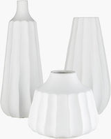 Surya Whitecap Bay MVWI-002 8"H x 7"W x 17"D; 9"H x 8"W x 15"D Vase