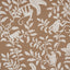 Schumacher Monkey Madness Silhouette Handprint Brown Wallpaper