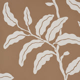 Schumacher Monkey Madness Silhouette Handprint Brown Wallpaper