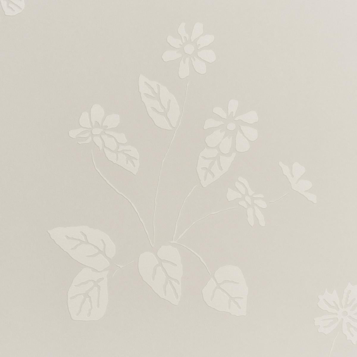 Schumacher Seraphina Textured Wallcovering Bone Wallpaper