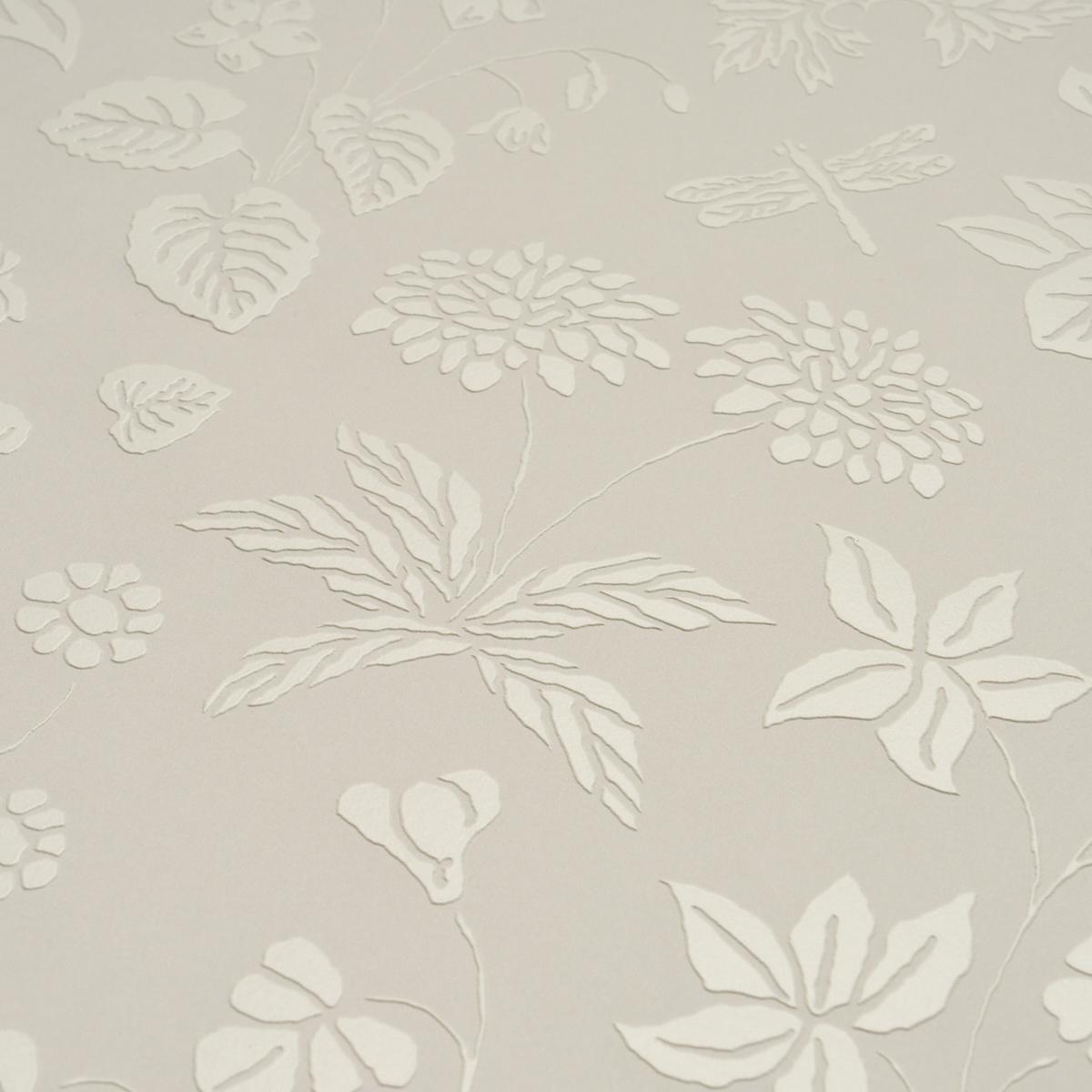 Schumacher Seraphina Textured Wall Panel Bone Wallpaper
