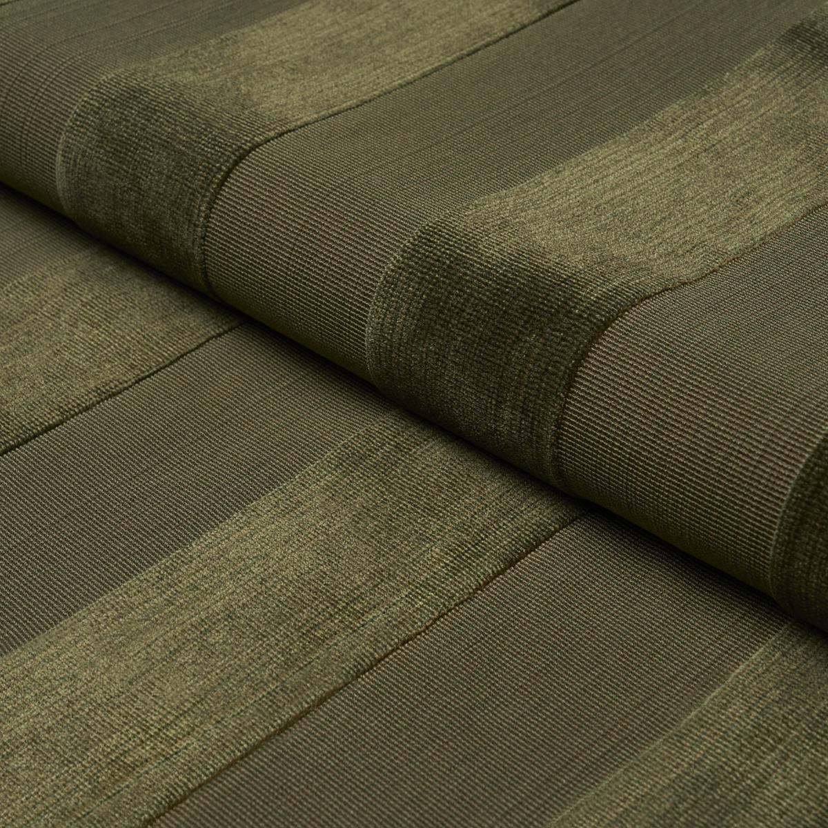 Schumacher Cunard Strié Velvet Olivine Fabric