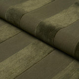 Schumacher Cunard Strié Velvet Olivine Fabric