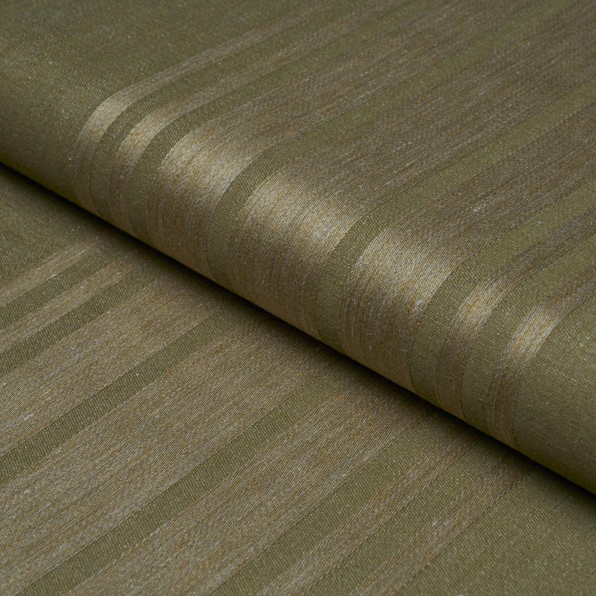 Schumacher Soane Stripe Moss Fabric
