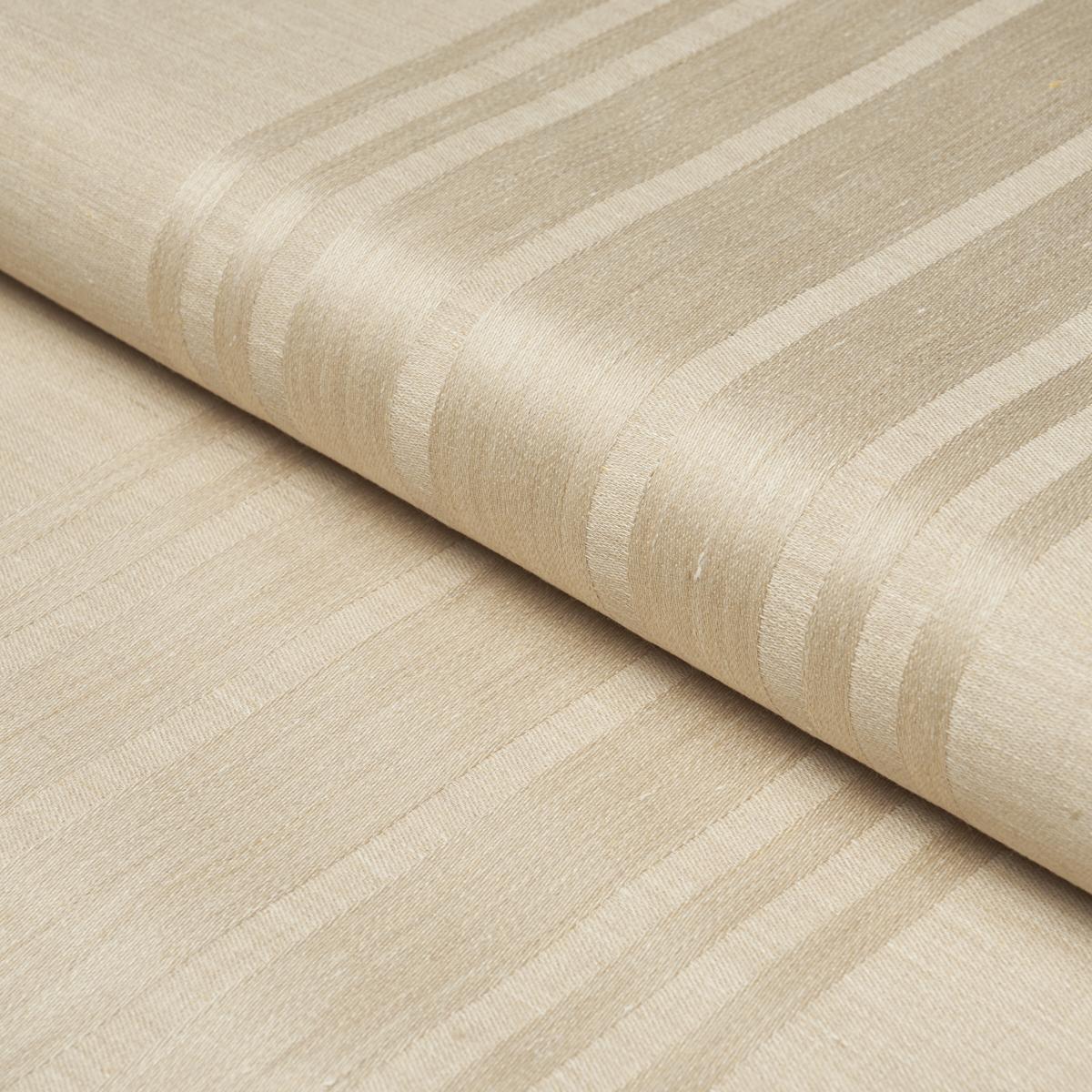 Schumacher Soane Stripe Alabaster Fabric