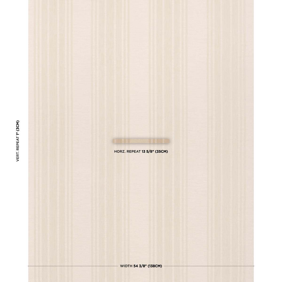 Schumacher Soane Stripe Alabaster Fabric