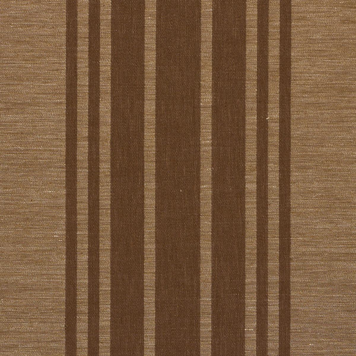 Schumacher Soane Stripe Umber Fabric