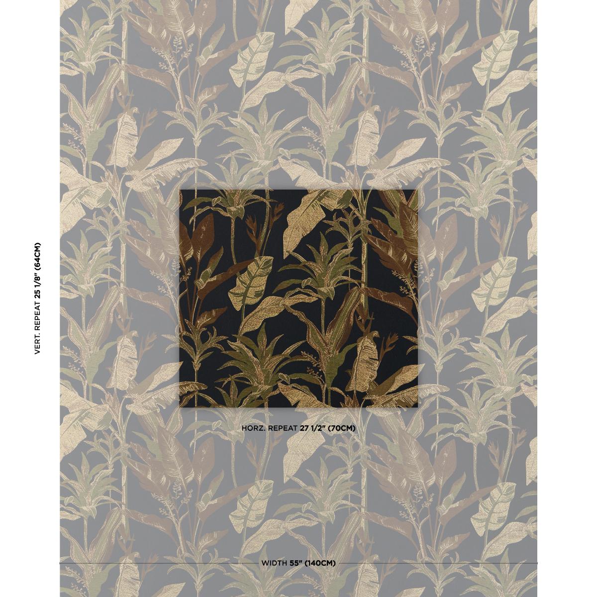 Schumacher Tropicale Onyx Fabric