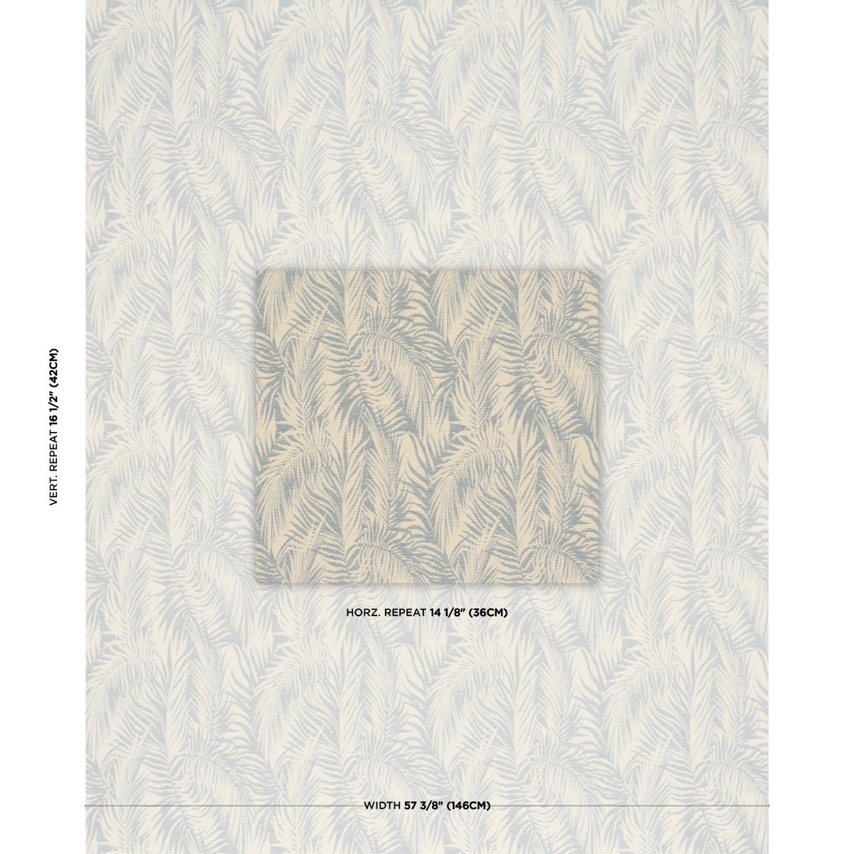Schumacher Regal Palm Sky Fabric