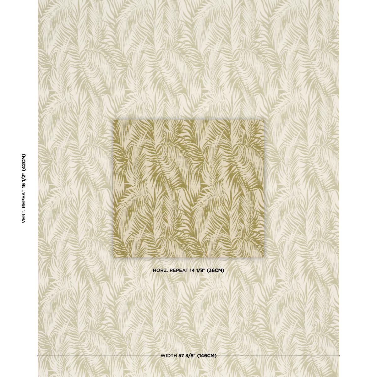 Schumacher Regal Palm Leaf Fabric