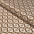 Schumacher Villa Cavrois Cut Velvet Nutmeg Fabric