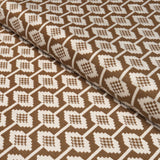 Schumacher Villa Cavrois Cut Velvet Nutmeg Fabric