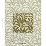 Schumacher Palm Canopy Green Fabric