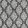 Kasmir Leaf Study Silver Fabric