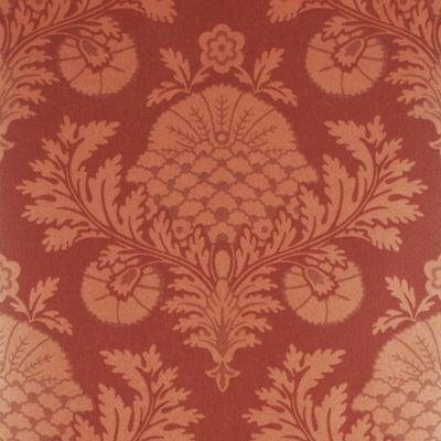 Mulberry PALACE DAMASK COPPER/RED Wallpaper