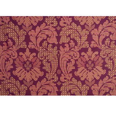 Mulberry PATCHWORK DAMASK SILK RED/GOLD Fabric